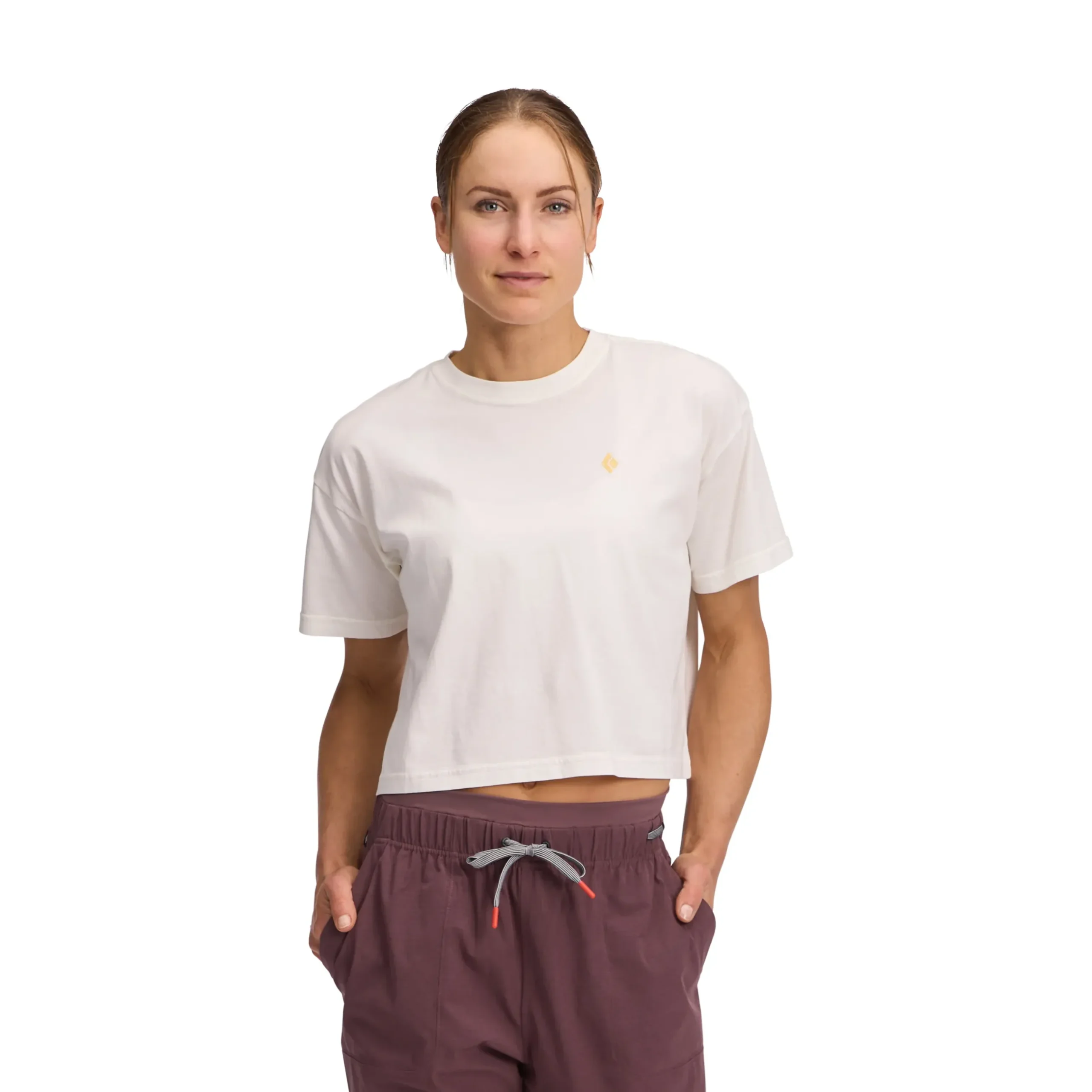Women's Diamond Crop Short Sleeve Tee
