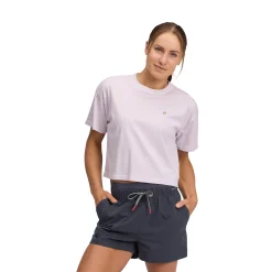 Women's Diamond Crop Short Sleeve Tee