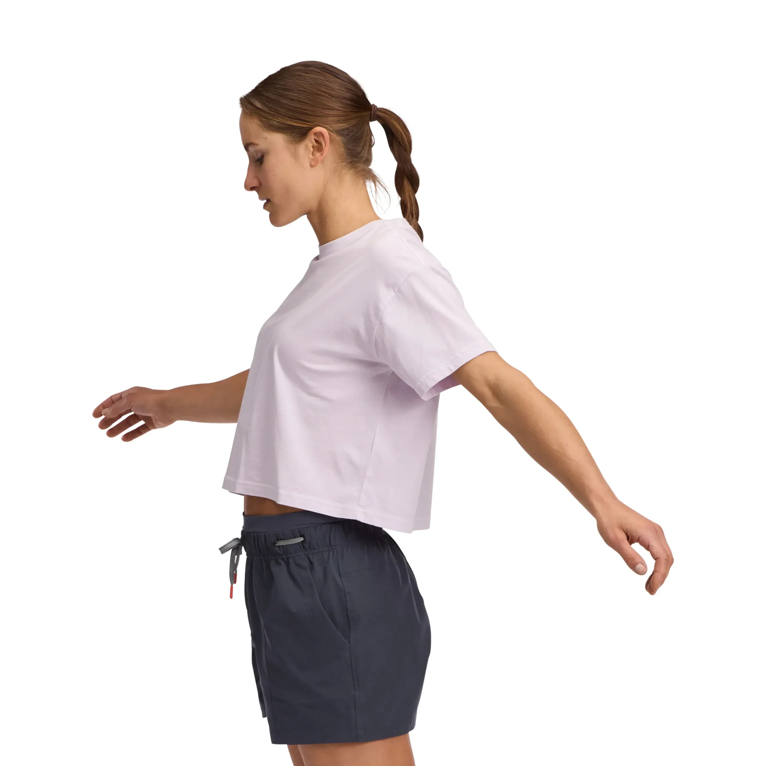 Women's Diamond Crop Short Sleeve Tee