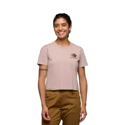 Women's Faded Crop Short Sleeve Tee